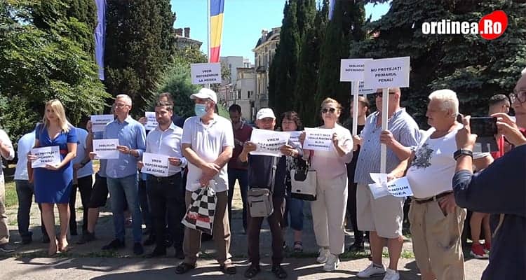 Protest pentru referendumul blocat de la Agigea