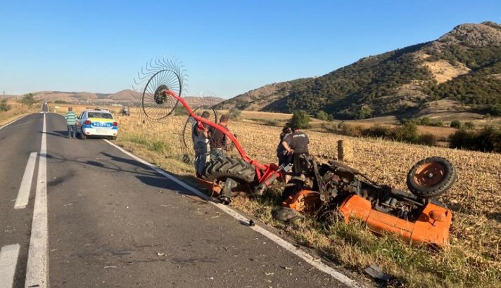 tractor răsturnat