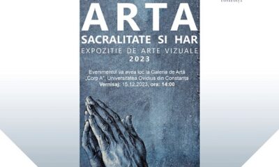 Afiș expoziție „Sacralitate și Har”