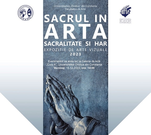 Afiș expoziție „Sacralitate și Har”