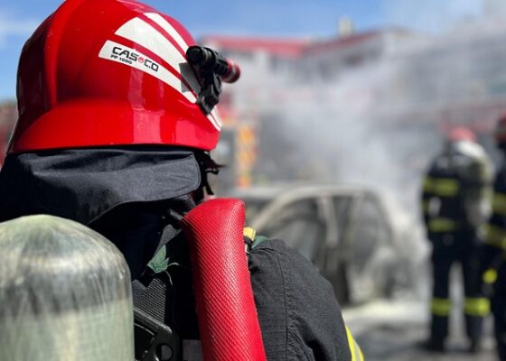 incendiu masina tulcea