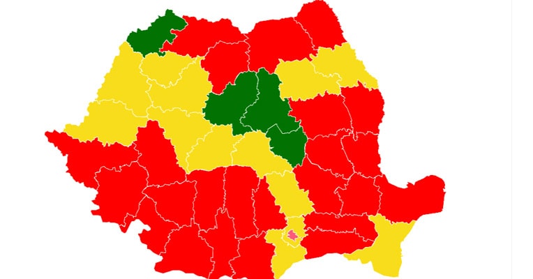 harta alegeri romania