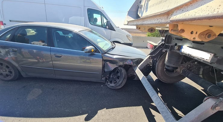 autoturism tir accident