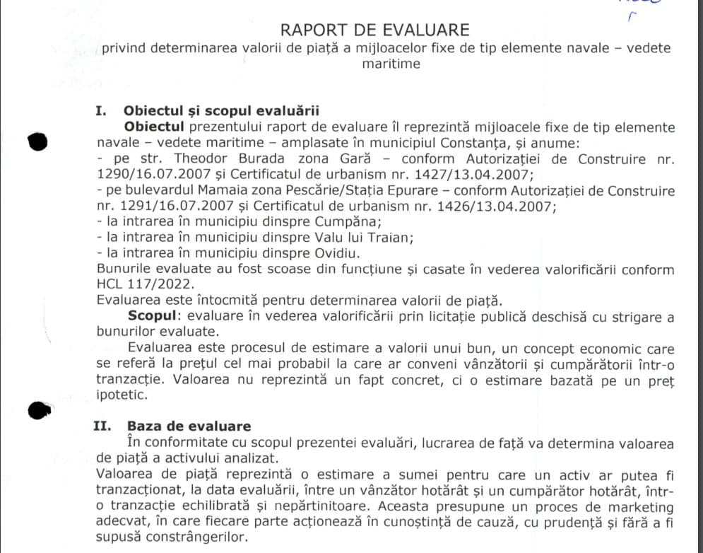 raport evaluare