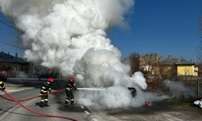 incendiu auto tulcea