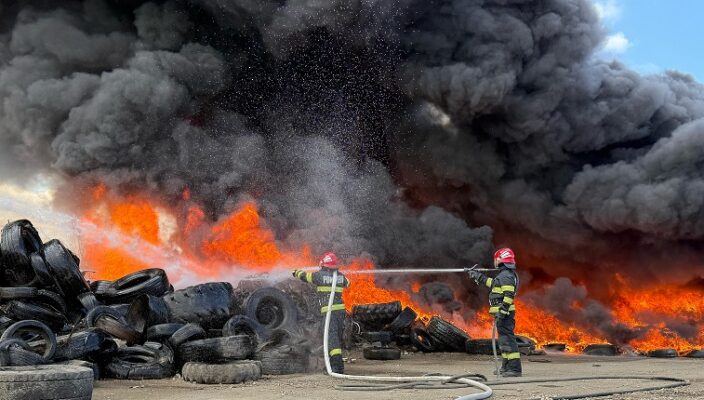 incendiu tulcea alerta