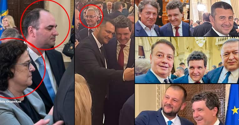 Politicieni constanteni care i au fost alaturi noului presedinte la investire mai