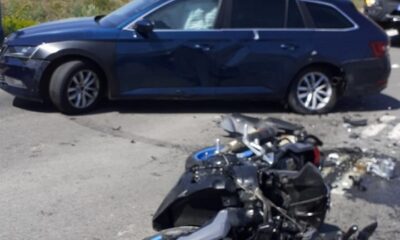 accident Navodari motor cu masina