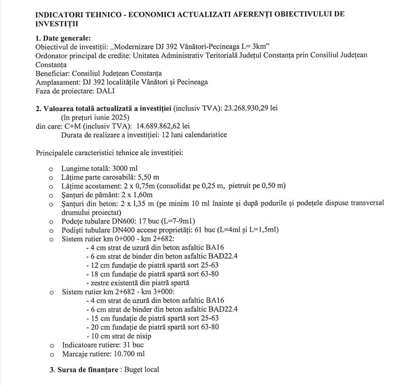 Modernizare drum judetean