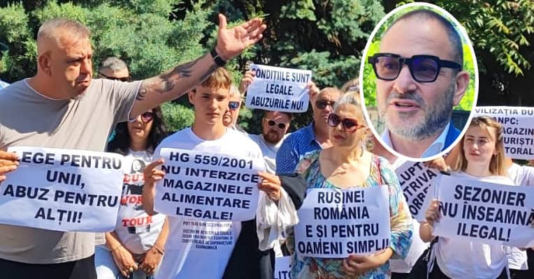 Protestul comerciantilor de pe litoral impotriva lui Horia Constantinescu iunie