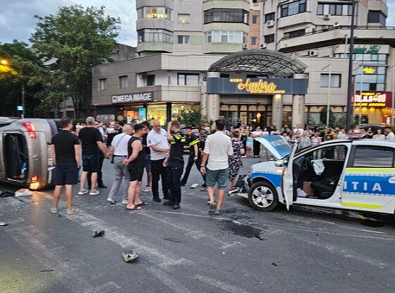 accident masina politiei