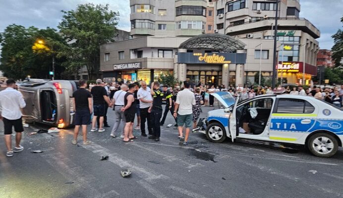 accident masina politiei