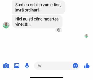 amenintare cu moartea