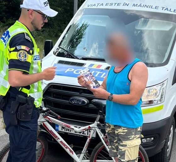 biciclist politist