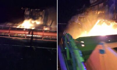 incendiu utilaj agricol