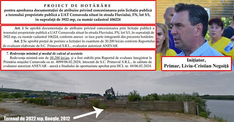 Teren scos la concesiune de Primaruia Cernavoda mp Teren scos la concesiune de Primaruia Cernavoda mp