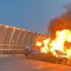 incendiu masina pod butelii