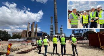 Lucrările la noul CET al Constanței, inspectate de ministrul Investițiilor și Fondurilor Europene. Pîslaru: „M-a impresionat viziunea pe termen lung“