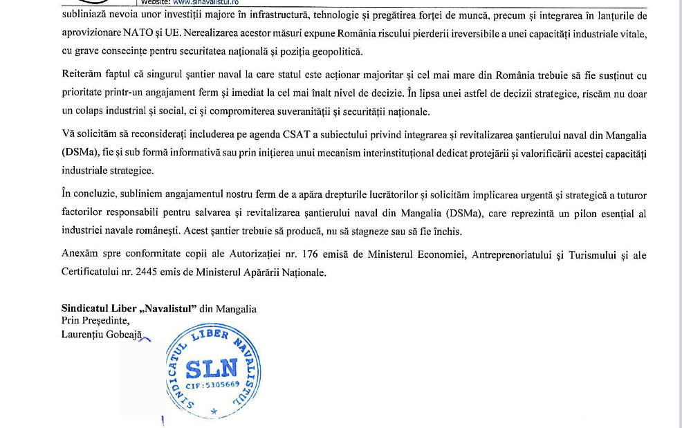 sindicatul navalistul