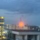 flacara uriasa intre Navodari si Corbu