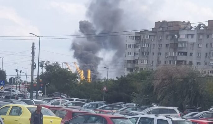 incendiu santier naval constanta