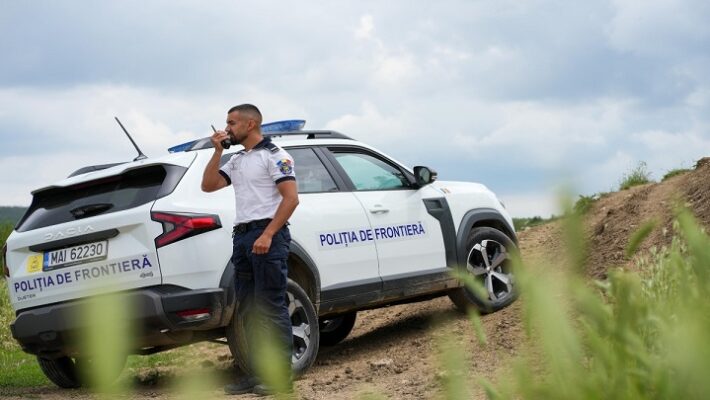 politist frontiera masina
