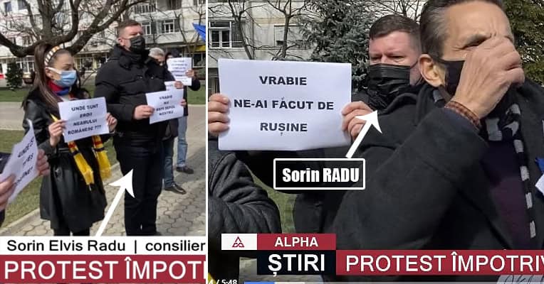 Sorin Radu protest impotriva lui Vrabie Sorin Radu protest impotriva lui Vrabie