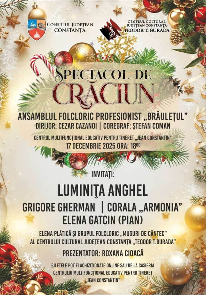 Afiș Spectacol de Crăciun