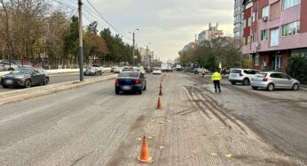 Atenție, șoferi! Confort Urban asfaltează strada Dezrobirii din Constanța, porțiunea cuprinsă între străzile Fulgerului și Baba Novac