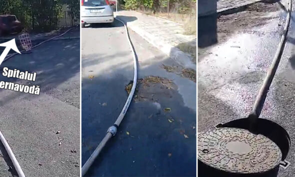 Cernavoda dejectii ale Spitalului eliminate artizanal