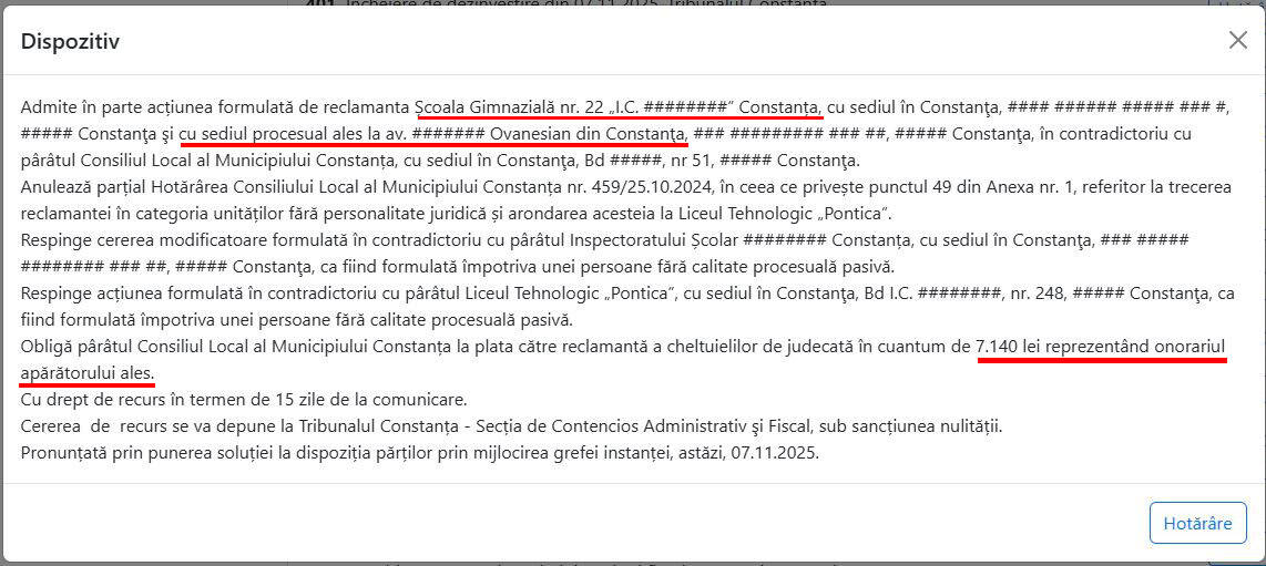 Scoala Bratianu avocat Felicia Ovanesian captura REJUST Scoala Bratianu avocat Felicia Ovanesian captura REJUST