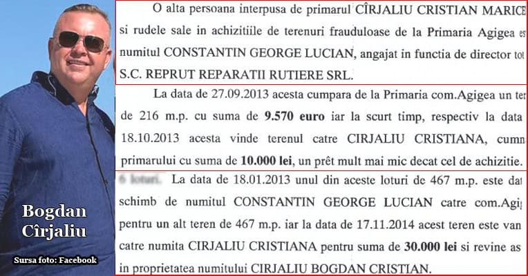 Bogdan Cirjaliu si sageata lui in afaceri imobiliare cu Primaria Agigea extras referatul comisarului Parvan