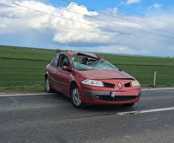 accident intre lumina si Sibioara