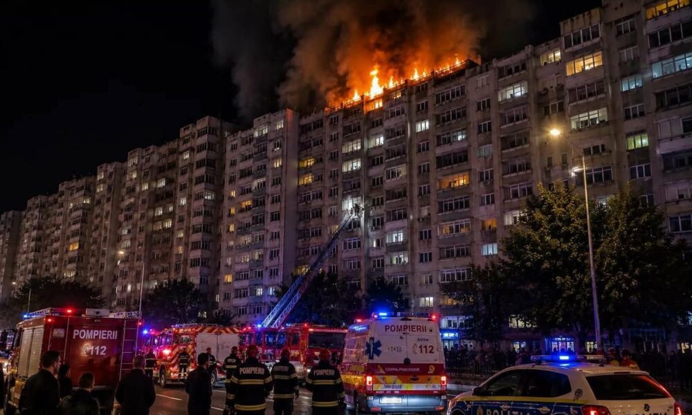 drona prabusita peste un bloc din Galati
