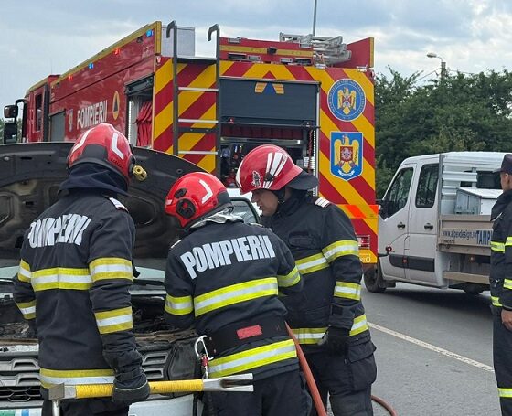 incendiu auto tulcea