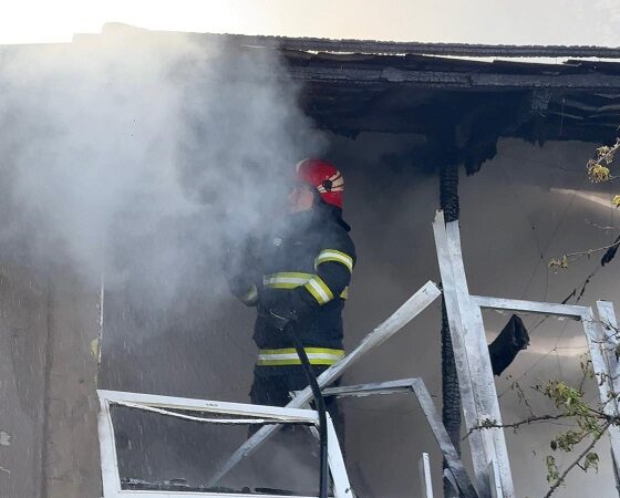 incendiu tulcea pompier