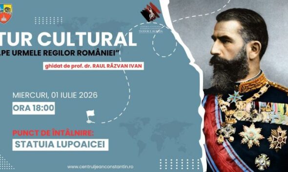 Afis „Pe urmele regilor Romaniei”