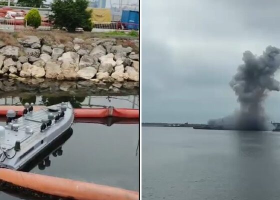 explozie drona montaj