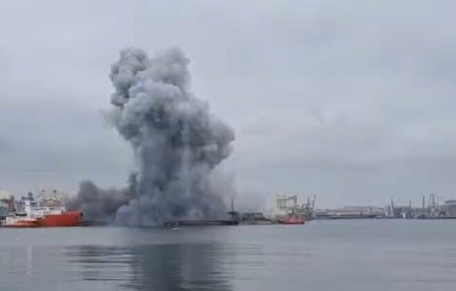 explozie drona port