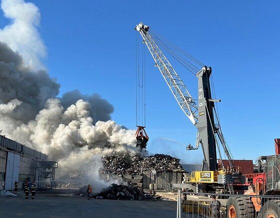 incendiu port