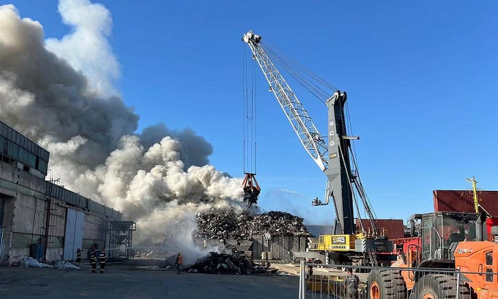 incendiu port