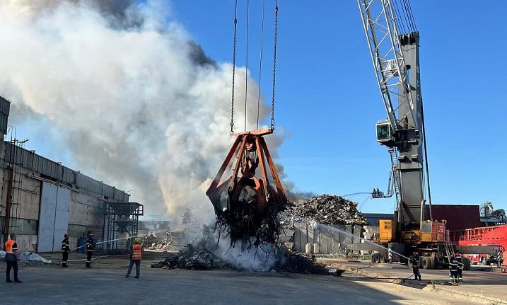 incendiu port