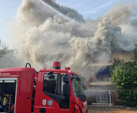 incendiu violent