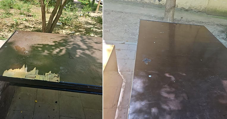 vandalizre mobilier urban