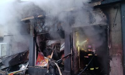 incendiu magazin