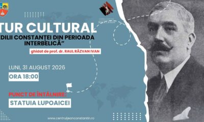 Afiș tur cultural „Edilii Constanței din perioada interbelică”