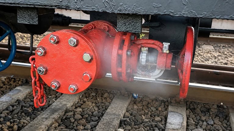 scurgeri gaz tren