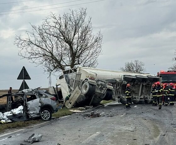 accident tir autoturism