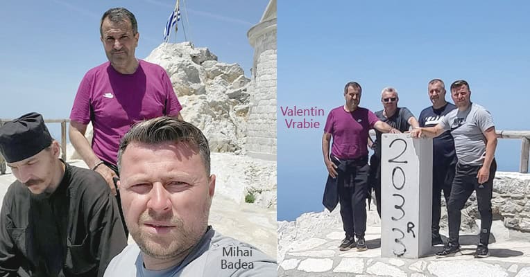 Mihai Badea si Valentin Vrabie la Muntele Athos in Mihai Badea si Valentin Vrabie la Muntele Athos in