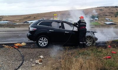 incendiu auto babadag